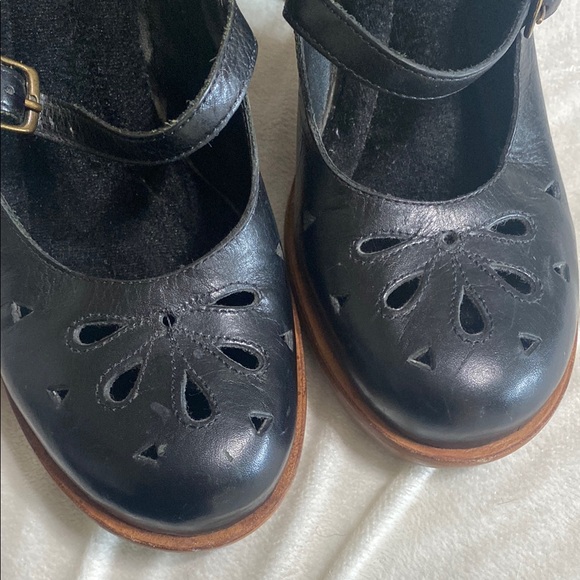 Dr. Sholl’s Leather Black Mary Jane Platform Heels size 8M - Picture 13 of 15